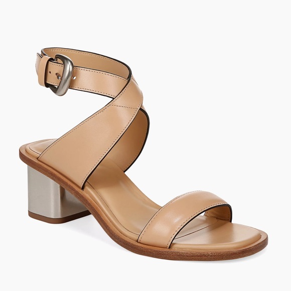 Vince Dalia 65MM Leather Sandals‎ in Catalina Blush Size 8 - Picture 1 of 14